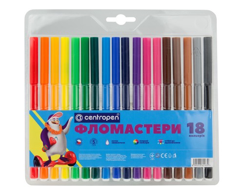 Фломастери 7790/18 ТП, 18кол., CENTROPEN