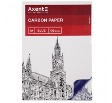 Папір копіювальний A4, 1шт., синій, AXENT
