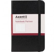 Книга записна Partner А6, 96арк., клітинка, чорна, арт. 8301-03-A, AXENT