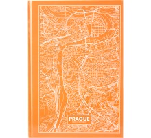 Зошит А4 Maps Prague, 96арк., клітинка, персиковий, ТП, AXENT